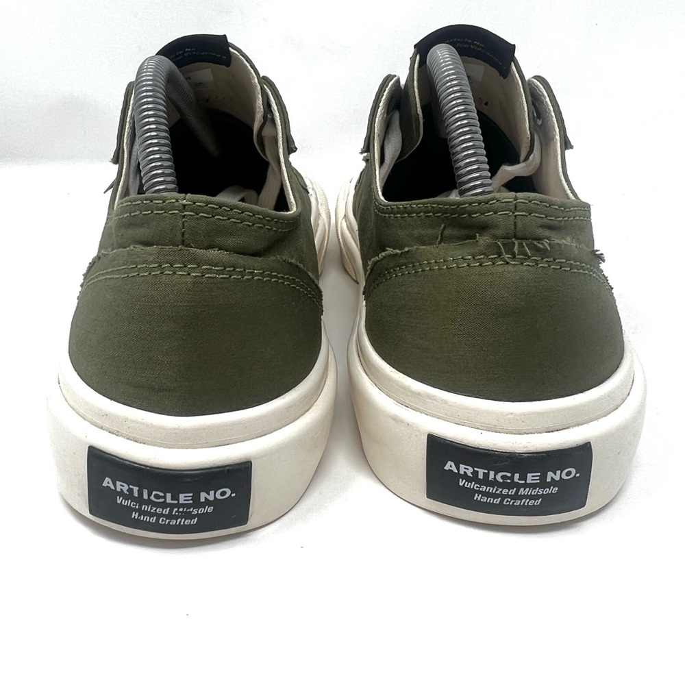 Article No Mens 1007 Low Top Chunky Vulcanized Fashion Sneaker Sz 9 Olive Vibram - Picture 4 of 8